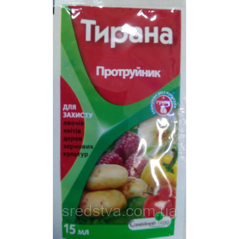 Тирана, КС 15мл/30кг Протруйник двокомпонентний картоплі/овочі/квіти/дерева/зернові, Сімейний Сад