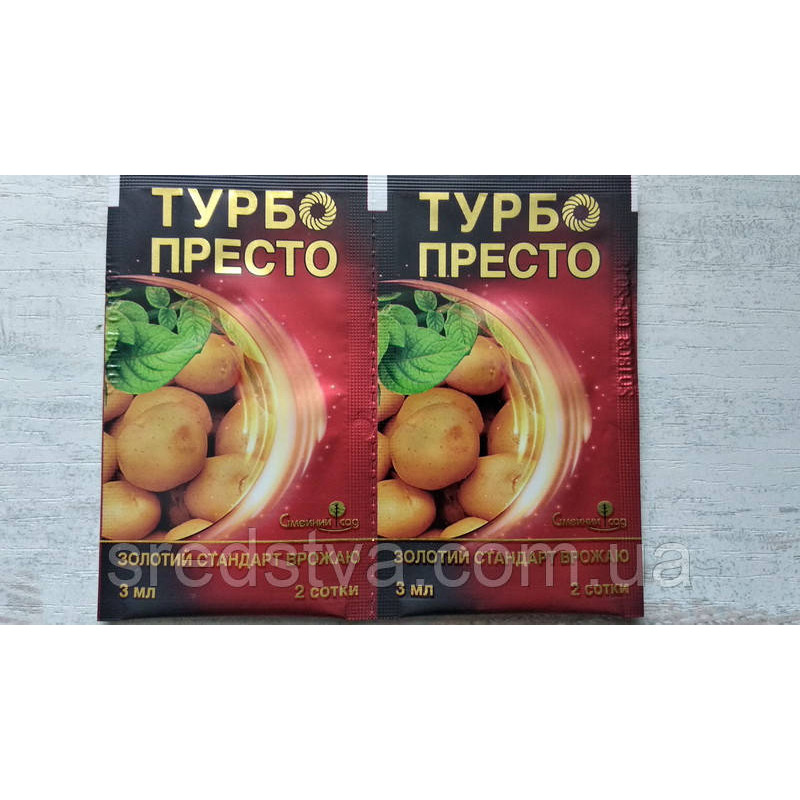 Престо Турбо 3мл/10л/2сот системний інсектицид, Сімейний Сад