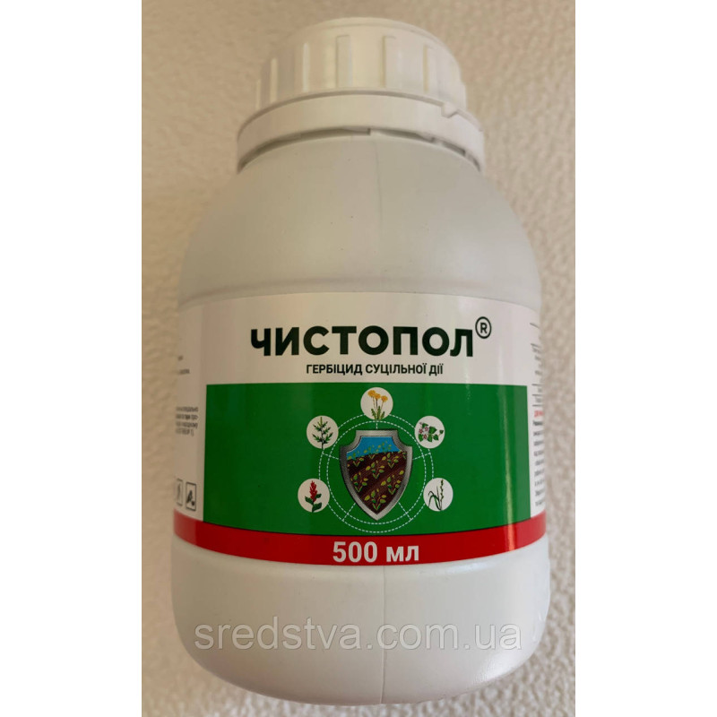 Чистопол 500мл Гербіцид суцільної дії для знищення всіх видів бур“янів, Бадваси