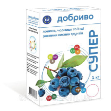 Супер Добриво 1кг для лохина, чорниця, та інші рослини кислих грунтів, Сімейний Сад